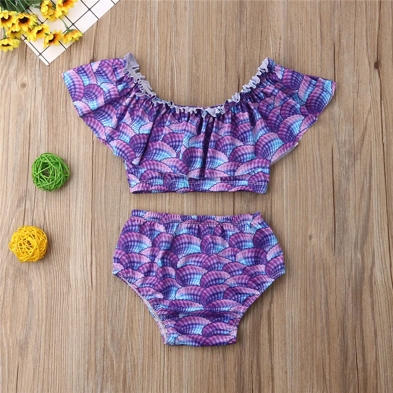 Новый детский укороченный топ с открытыми плечами для маленьких девочек 2 шт.