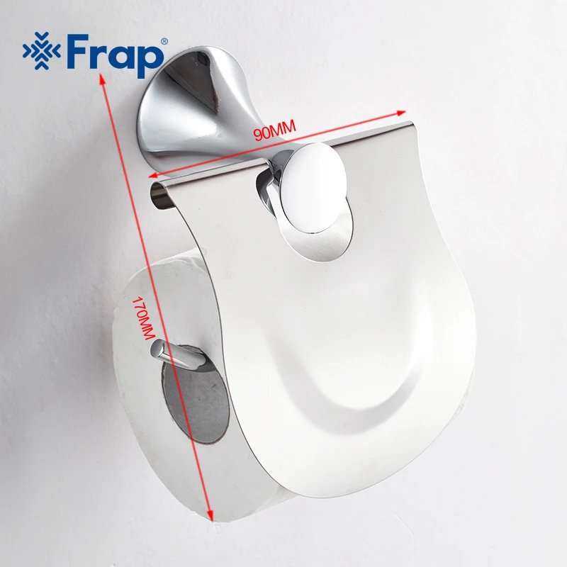 Frap 5 шт. аксессуары для ванной комнаты хромированный крючок халата из цинкового