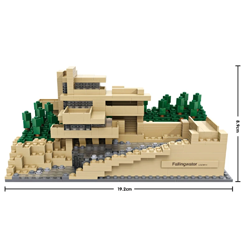 LOZ архитектура Биг Бен Белый дом опера Эйфелева башня Fallingwater мини Конструкторы