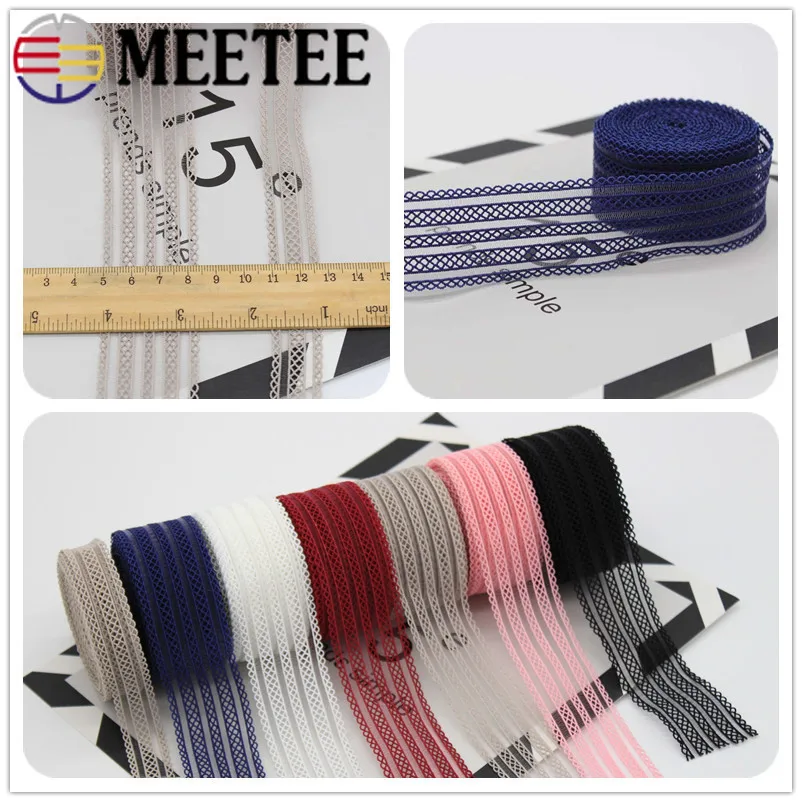 Meetee 18 мм(23 ярдов) 35 мм(9 ярдов) прозрачная сетчатая эластичная лента DIY Ручная работа сумка с бантом Швейные аксессуары для художественного оформления BD414