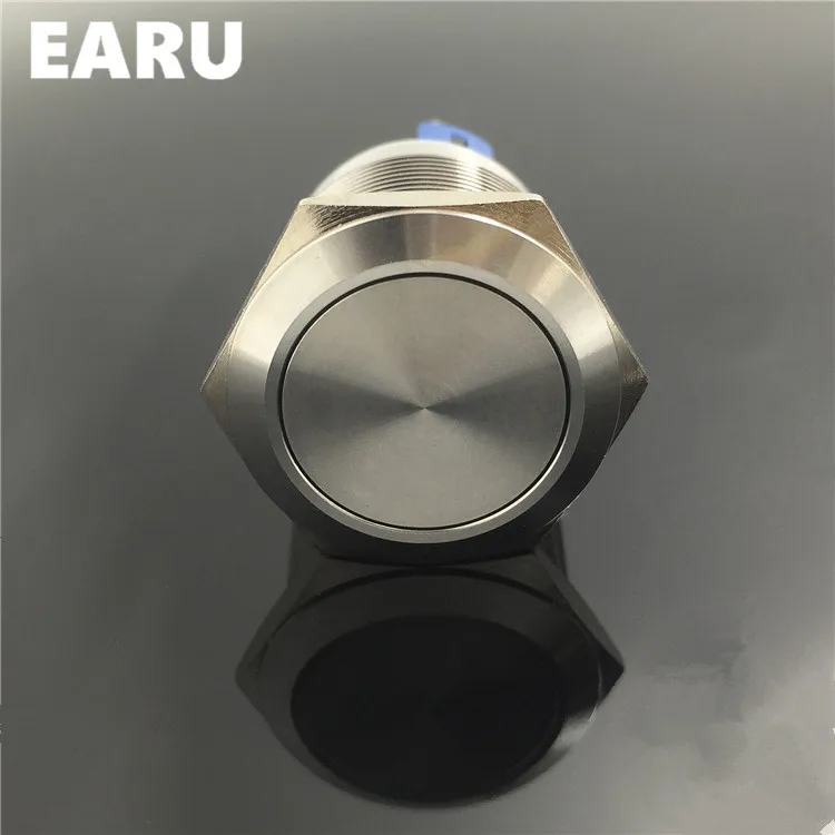 22 мм водонепроницаемый мгновенный металлический дверной звонок из нержавеющей