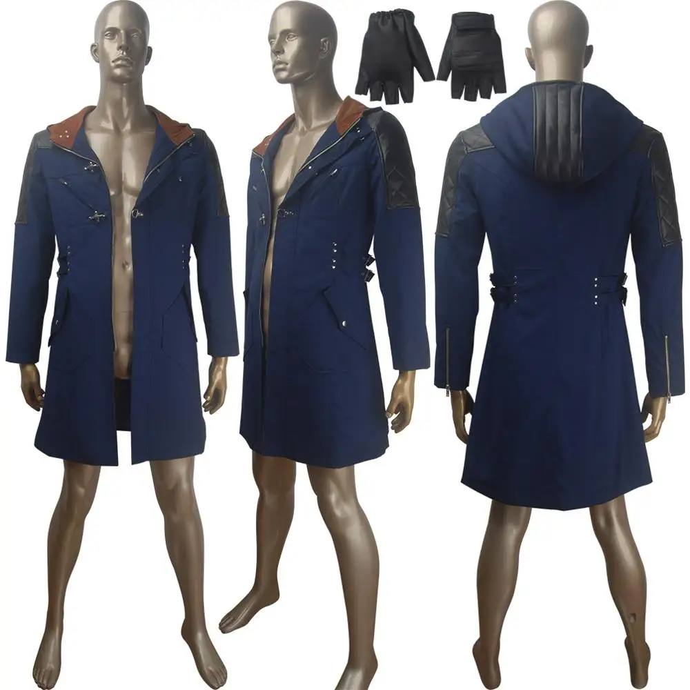Куртка DMC 5 Nero coat gauntlets Косплей Хэллоуин Карнавальный костюм comic con видео игровое
