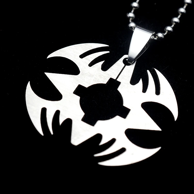 Ожерелье с подвеской летучая мышь из нержавеющей стали цепочкой SS длиной 60 см|chain