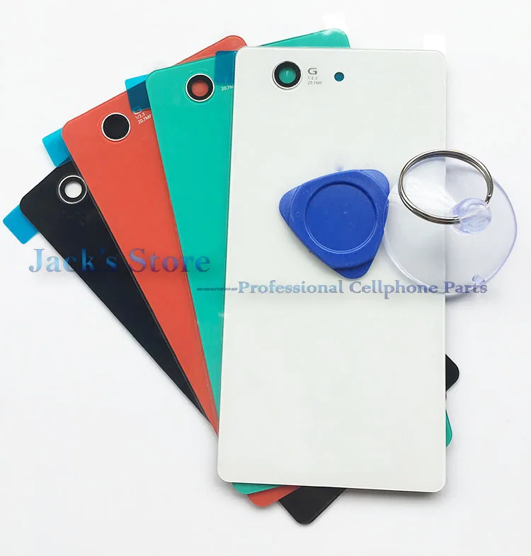 Для Sony Xperia Z3 Compact D5803 D5833 задняя Стекло Батарея крышка дверца батарейного Корпус