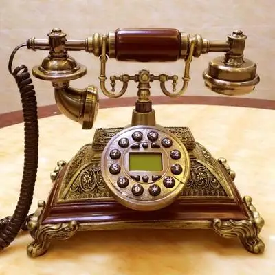 

Antique / / European / special / retro telephone Decoration home art rustic phone backlit household Decoration home