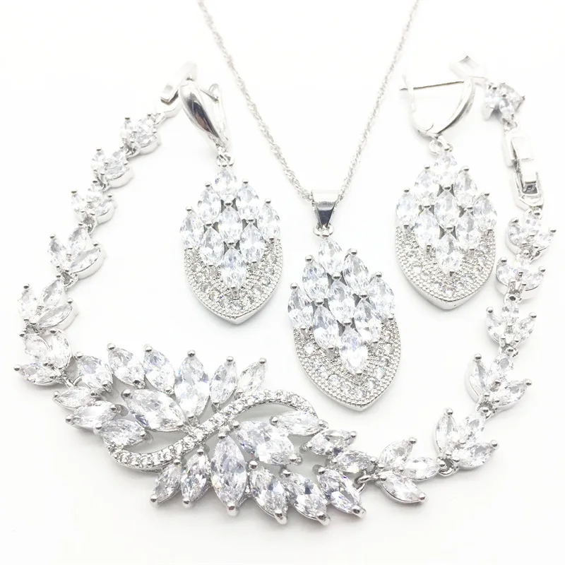 Женский ювелирный комплект из колье и серёг серебра 925 пробы|jewelry set bracelet|bracelet