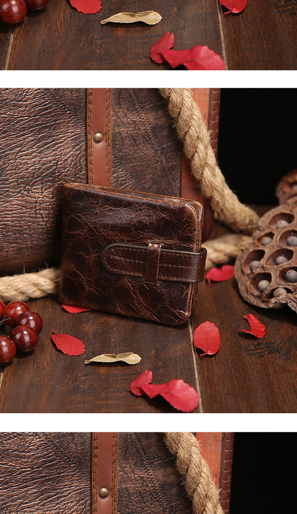 New Men Long Short Wallets Brown Bifold Wallet Mens Brand Leather Card Holder Money Cash Wallet Purses Pockets PJ092