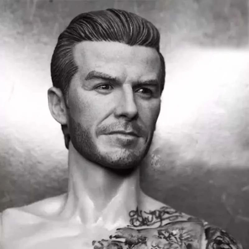 

Mnotht MG001 1/6 Soldier Head Carvings Beckham Head Sculpt David Beckham Middle Age Edition Toy for 12in Action Figure m3n