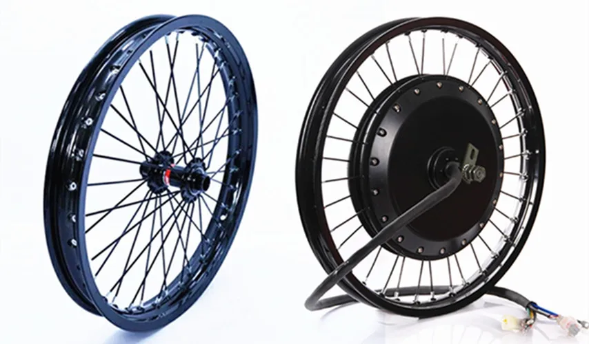 QS v3 273 Мотоцикл 1" 19" 72 В 8000 Вт Электрический велосипед Задняя Ступица моторное колесо с подходящим передним колесом