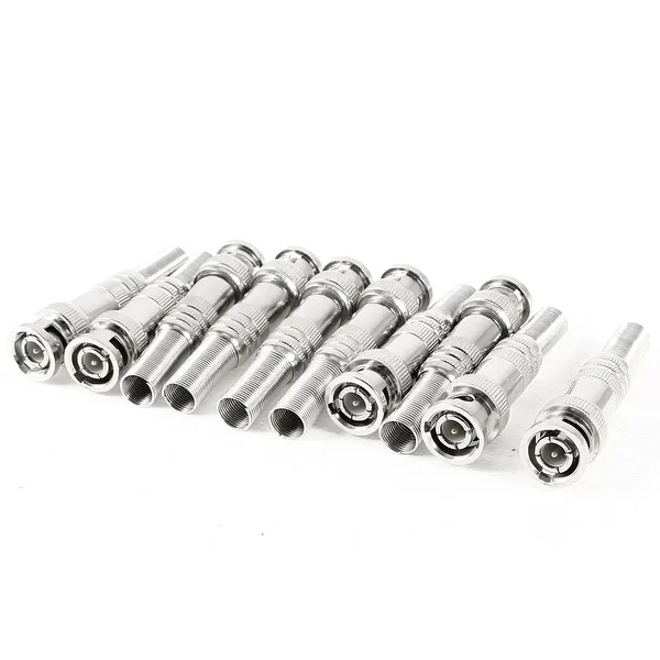 

BNC Male Connector Jack solderless Coaxial RG59 Twist Spring Adapter Twist-on for CCTV video Camera cable Accessories