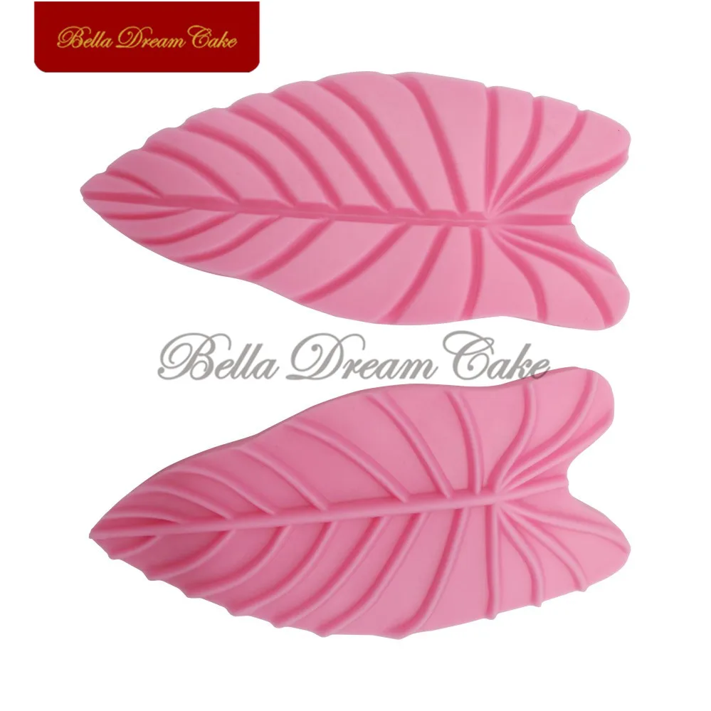 Большой размер Anthurium Andraeanum лист Veiner силиконовые формы GumPaste форма для сладостей украшения торта инструмент для выпечки