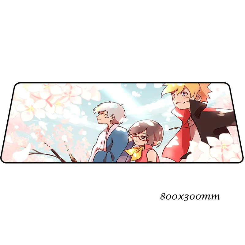 BORUTO коврик для мыши 80x30 см Профессиональный игровой коврик для мыши Аниме геймер коврик Mitsuki домашний компьютерный стол коврик коврики для игровой клавиатуры - Цвет: design 7