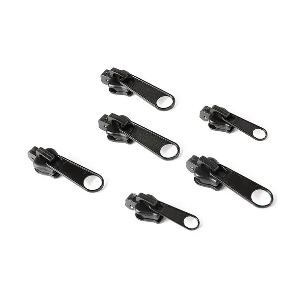 Black Новинка; 6 шт./лот 1,3x3,6x1,1 см/1,1x3,4x1 см/1x2,8x0,85 см Универсальный мгновенный исправить молния Ремонтный комплект Замена ползунок движок на молнию - Цвет: Black