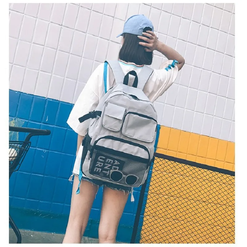 Прочный рюкзак для мальчиков в студенческом стиле повседневный с несколькими