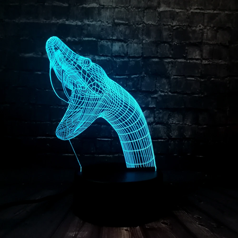 3D светодиодный ночной Светильник для малыша Детские декоративные светильники 7