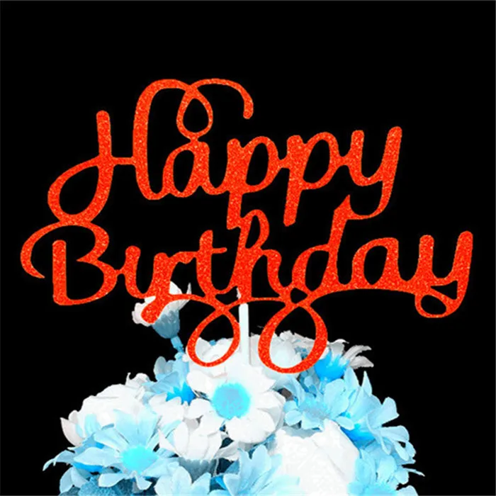 H11 Cake Topper Топпер для торта с днем рождения, товары для вечеринок, топперы для торта, украшения для дня рождения, украшение для торта для мальчиков, Капкейк с надписью «Baby», Топпер - Цвет: H11 Cake Topper