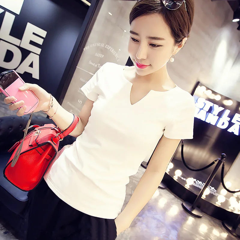 Летняя белая футболка sheeyon нижнее белье рубашки Slim студенты с коротким рукавом