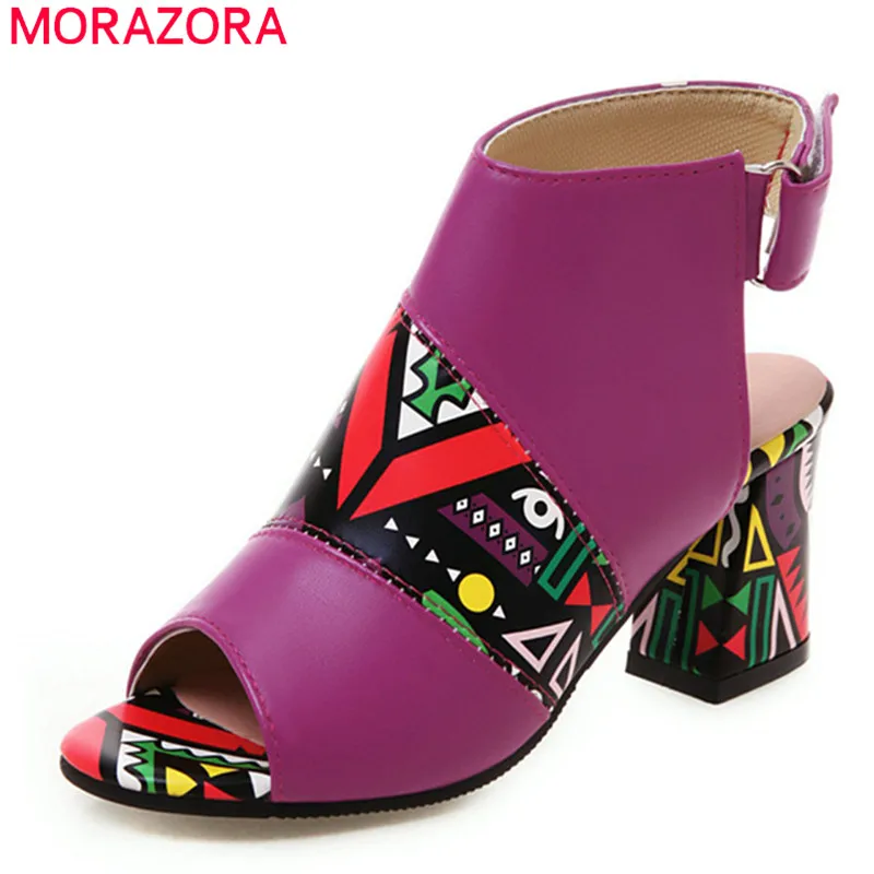 Женские сандалии гладиаторы MORAZORA черные или белые с открытым носком на высоком