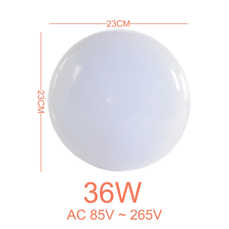 36W 23CM AC 85V-265V Потолочный светильник 9 Вт 13 Вт 18 Вт 36 Вт светодиодный круглый панельный светильник потолочный светильник поверхностного монтажа светодиодный потолочный светильник AC 85-265 в лампада светодиодный светильник - Цвет корпуса: 36W 23CM AC 85V-265V