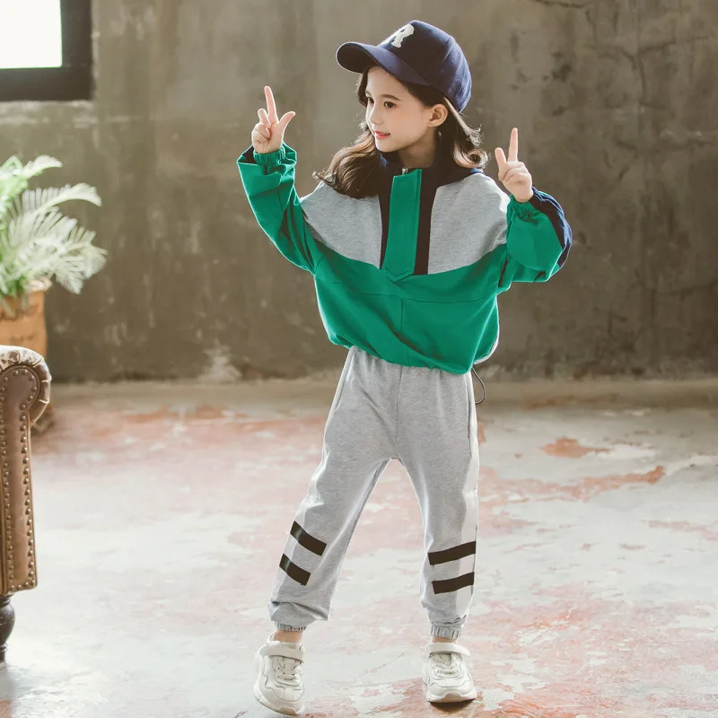 Комплект из 2 предметов для маленьких девочек толстовка с длинным рукавом и