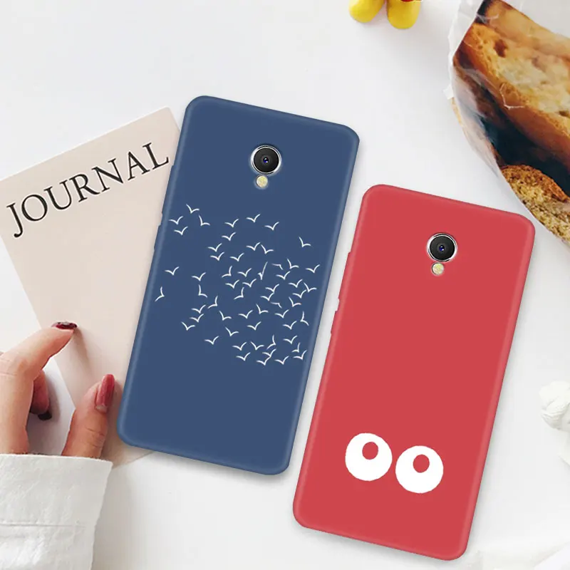 Матовый чехол для Meizu E3 MX6 M6S силиконовый цветной матовый с полной защитой M5 M6 Note |