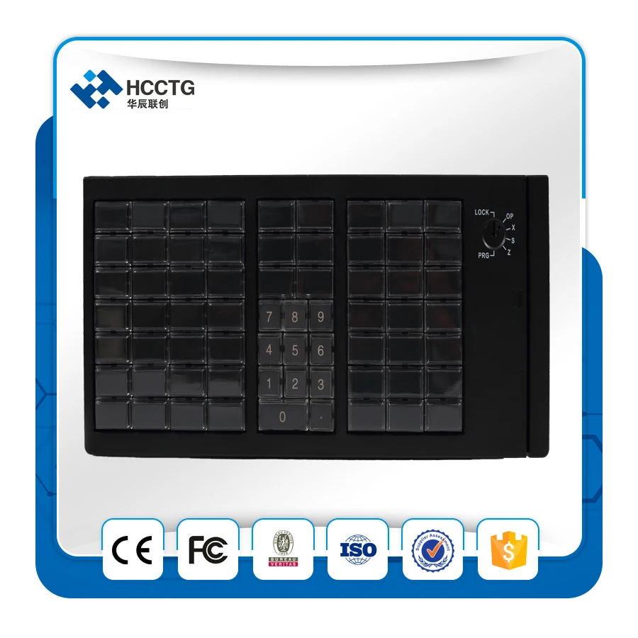 Высококачественная программируемая мембранная клавиатура KB66 с MSR|programmable keyboard|pos