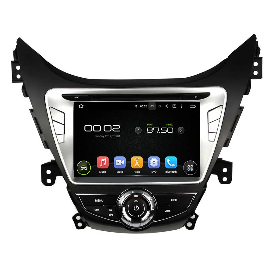 ELANMEY Премиум Автомобильный gps навигатор для Hyundai Elantra 2012 2013 Восьмиядерный android 10 DVD