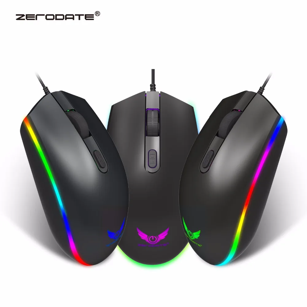 USB Проводная мышь оптическая игровая мышь RGB светодиодный подсветка игровая мышь для ПК ноутбука Human Boody