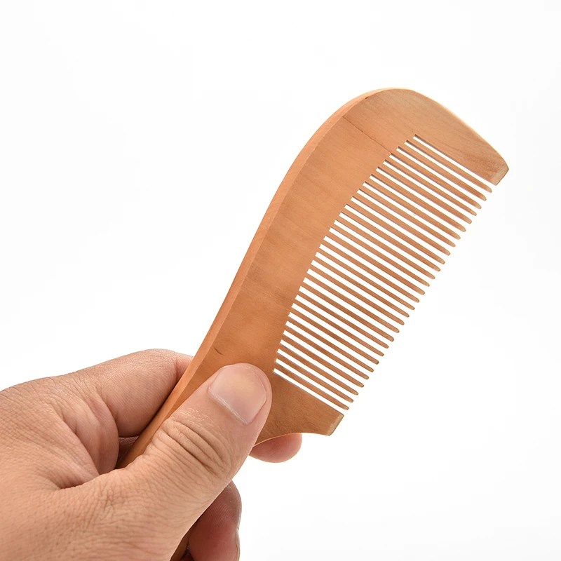 18 см персиковая деревянная расческа для волос Антистатическая Инструменты
