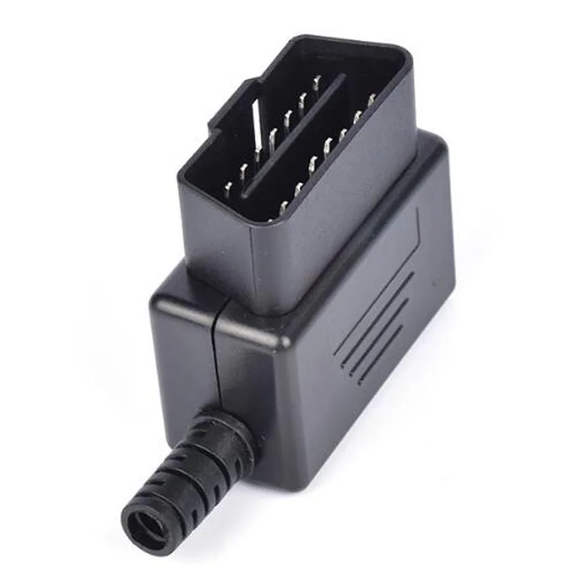 Лучшая цена автомобильная Бортовая Система диагностики штекер 16Pin OBD2 разъем OBD 2 16 Pin адаптер OBD II OBDII J1962 разъем