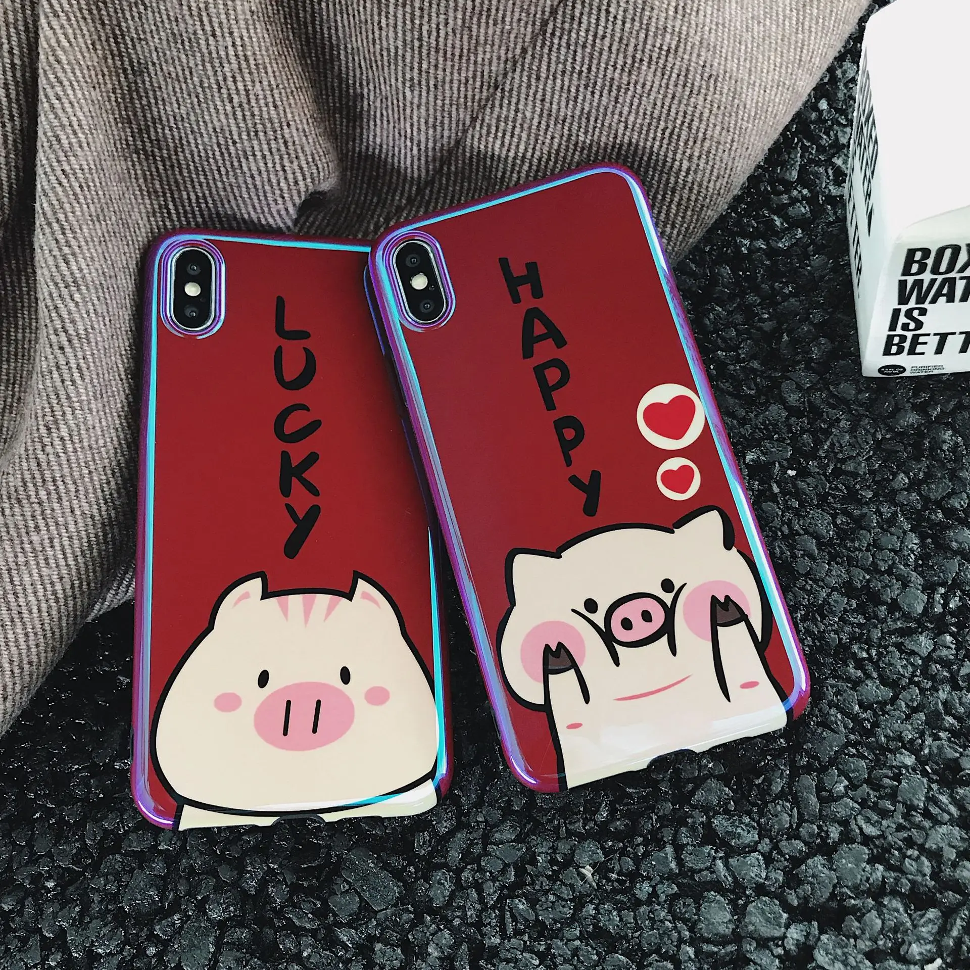 3D Kawaii Little Animal Lucky Piggy Phone Case for IPhone X XS MAX XR 8 7 6 S 6S Plus 8plus IPhone8 Silicon Bumper Cute Cover |