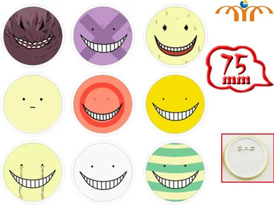 Giancomics KILLING Class Косплей брошь Akabane Karuma Korosensei Pin коллекция значок для рюкзака одежда
