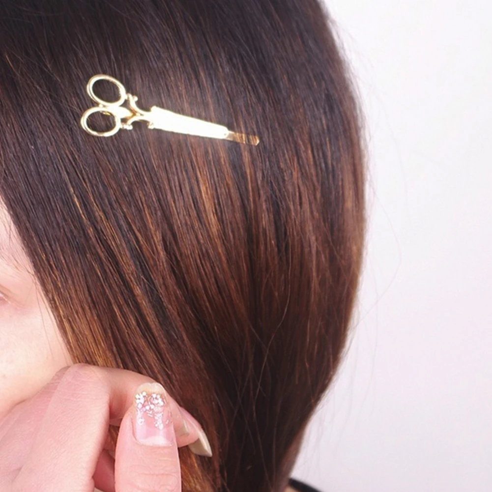 2 шт. дамские ножницы в форме заколки Зажим Шпилька для волос аксессуары