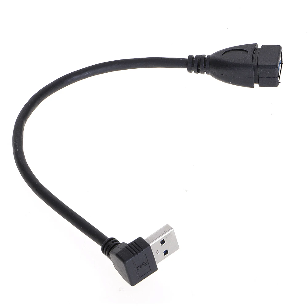 Удлинитель кабеля USB 3 0 штекер гнездо 90 углов вверх вниз правый левый шнур|3.0 cable|male