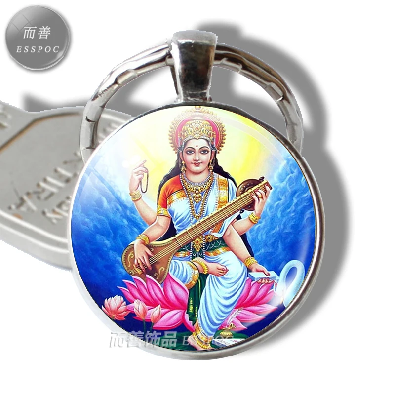 Хрустальный кабошон Krishna и Radha металлические цепочки для ключей модные ювелирные