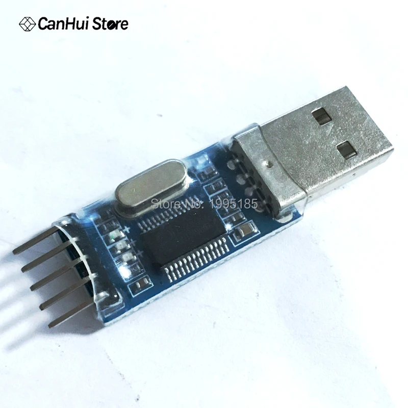 Модуль адаптера преобразователя PL2303 с USB на RS232 TTL прозрачной крышкой модуль PL2303HX