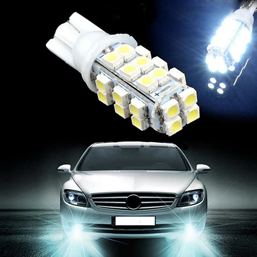 10 шт. белый цвет 28 SMD светодиодный светильник на танкетке лампа 12В для автомобиля