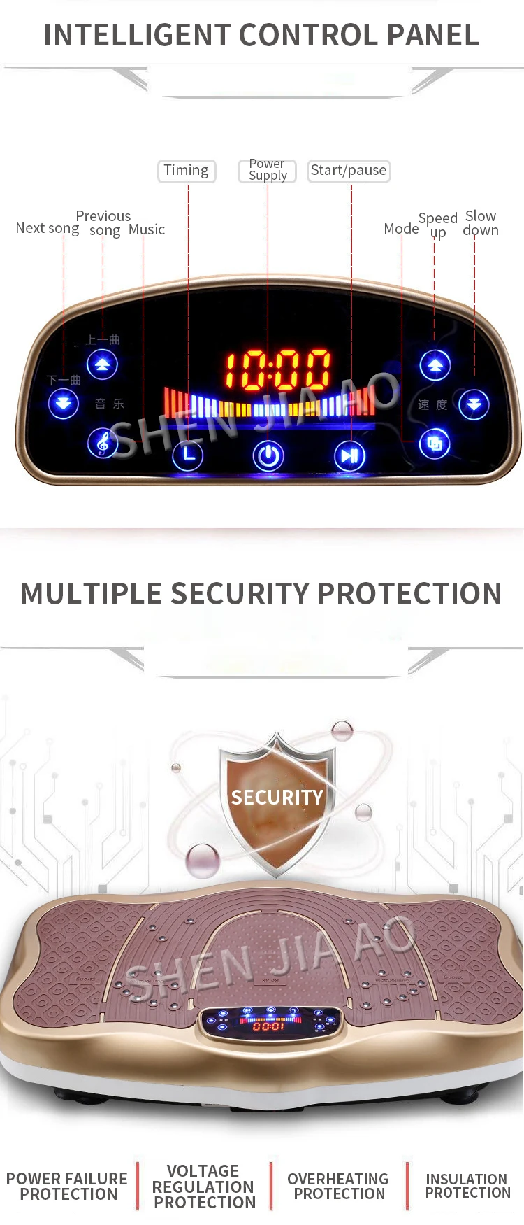 Вибрационная платформа для тела, вибрационная доска для упражнений, машина для похудения, сжигание жира, массажер для мышц, машина для потери веса, фитнес