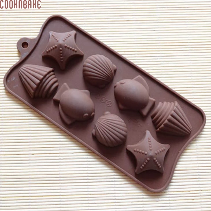 COOKNBAKE силиконовая форма для выпечки сделай сам морских ракушек рыбок тортов