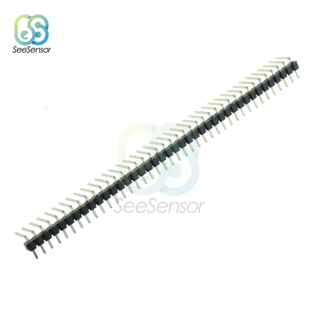 10 шт. 40Pin 1x40P 2 54 мм наружный Однорядный прямоугольный штырьковый коннектор для