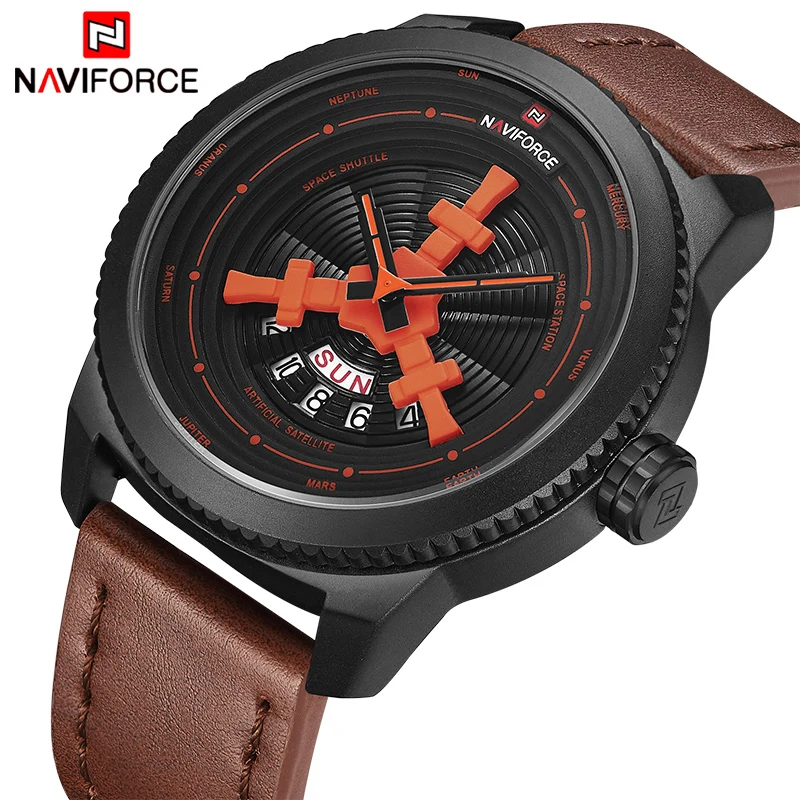 NAVIFORCE Модные мужские s часы лучший бренд класса люкс кварцевые часы мужские повседневные армейские военные водонепроницаемые спортивные часы Relogio Masculino