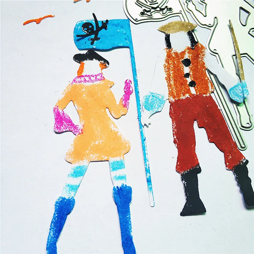 Оптовая продажа высекальных штампов пиратский Скрепбукинг металлические