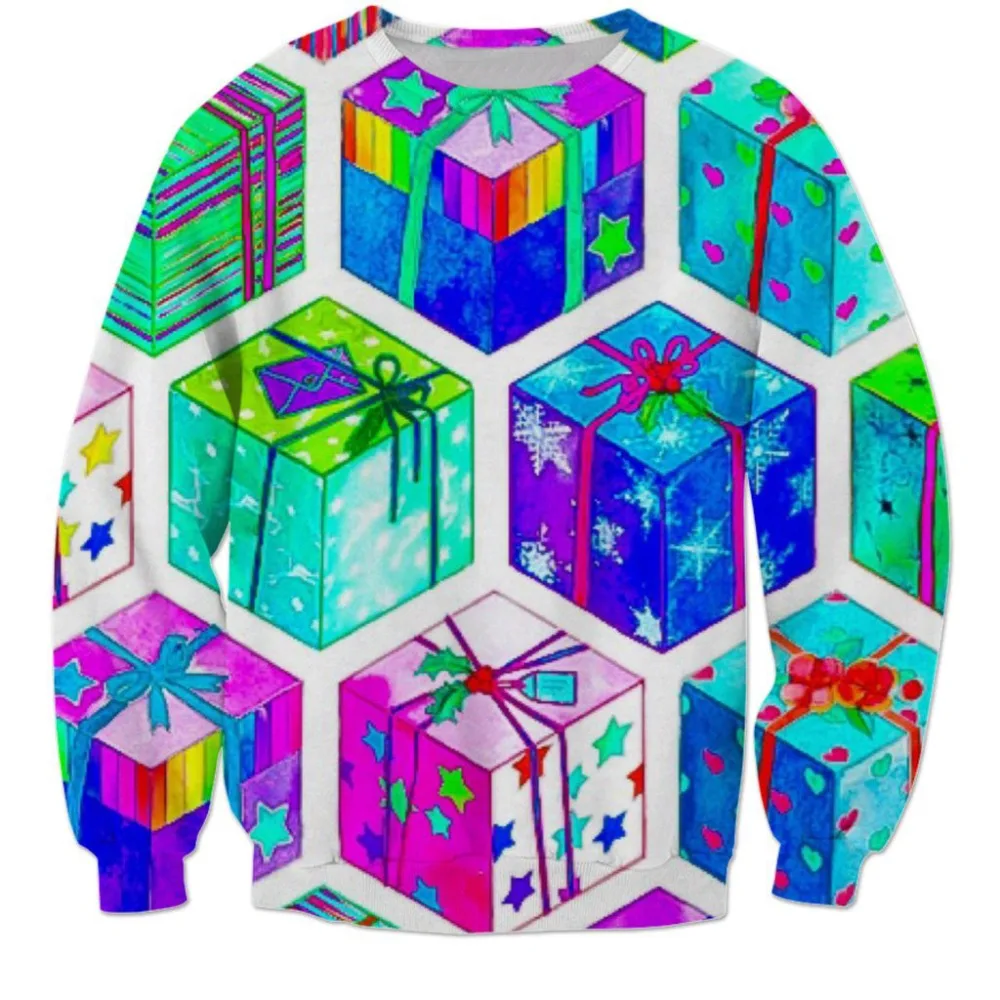 PLstar Космос 2018 новый стиль Модная Рождественская Толстовка с изображением Санта