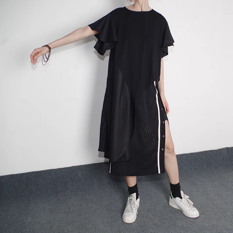 Z ZOUX женская футболка свободные длинные футболки с неровной кромкой в форме