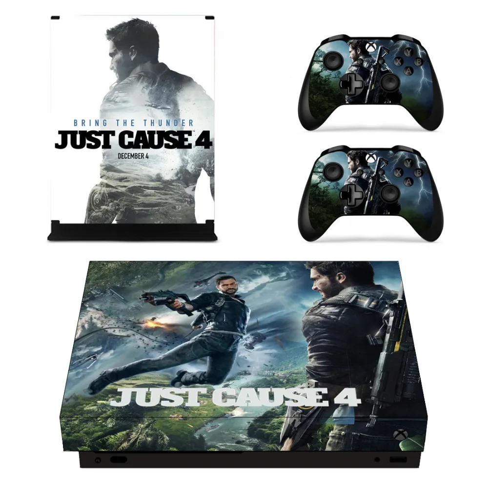 Just Cause 4 Faceplates Skin Console & Controller Decal Stickers for Xbox One X + Sticker | Электроника
