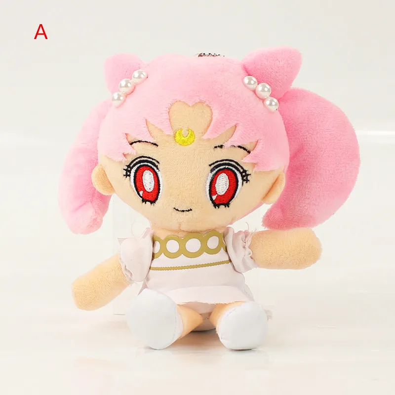 Chibiusa 15cm 15-16 см Сейлор Мун плюшевая мультяшная кукла игрушка Морячка Цукино Усаги Луна Чиба Мамору чибиуса Mizuno Ami Hino Rei Kino Makoto плюшевая - Цвет: Chibiusa 15cm