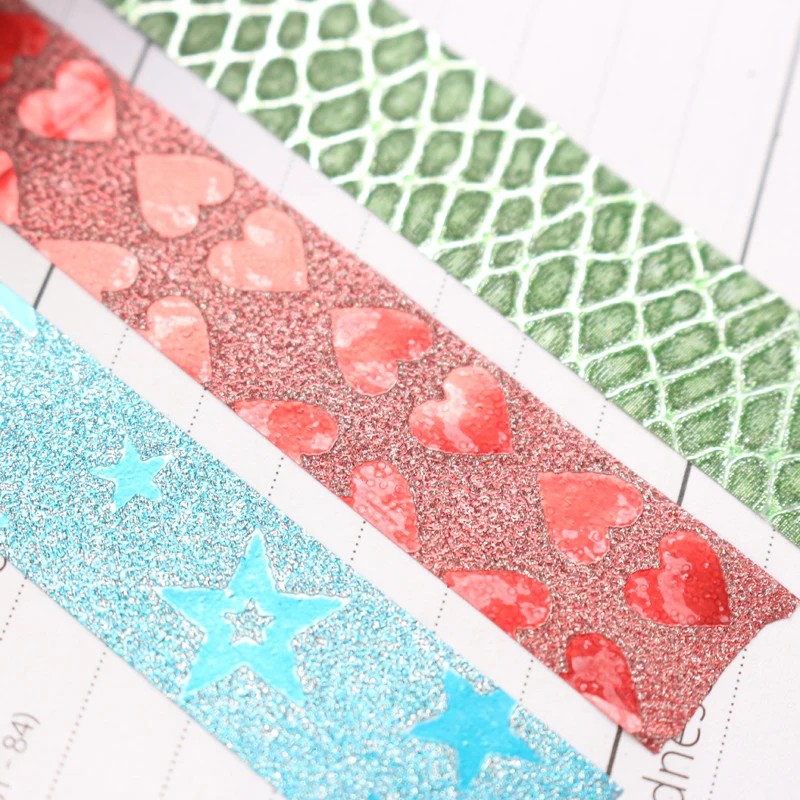 Оригинальная блестящая пленка Domikee декоративные ленты для маскировки в рулонах