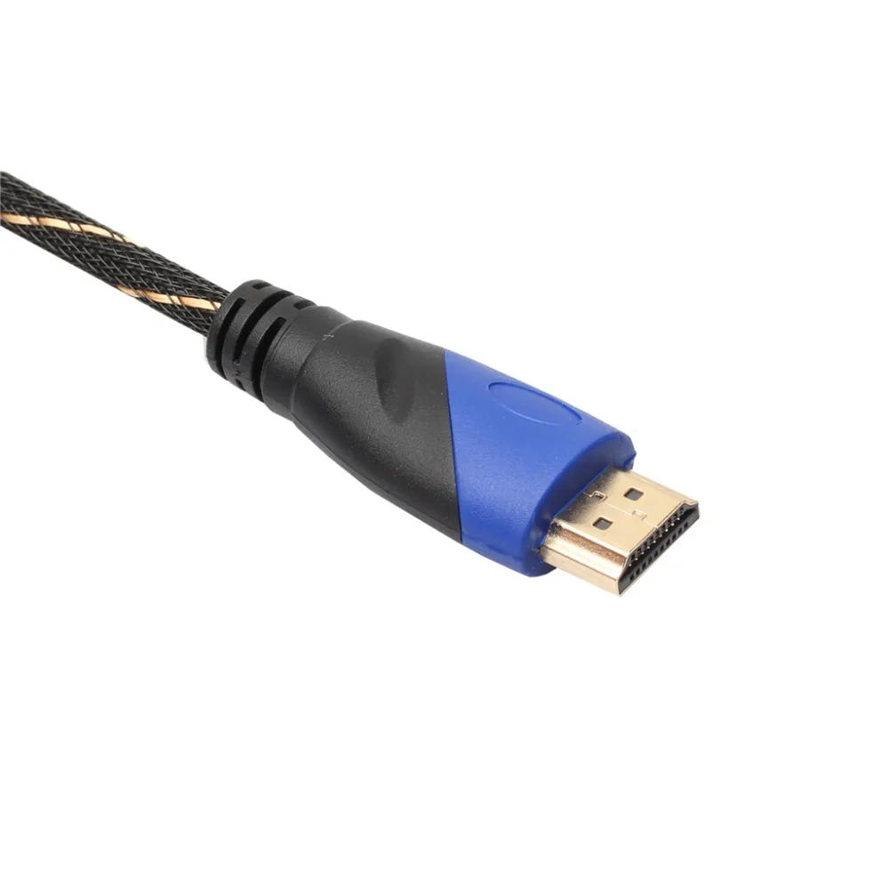 REXLIS нейлоновая оплетка кабеля HDMI 0,5 M 1 м 3 м 5 м 10 M HDMI кабель 1080 P 3D для PS4 Xbox проектор HD ЖК-дисплей Apple ТВ PC ноутбук