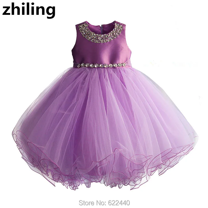 6 цветов платья без рукавов с цветочным узором для девочек праздничное платье