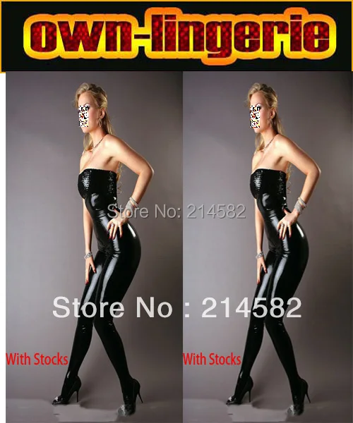 

Free Shipping Black Sexy Leather Racing Club Dress Leather Cute Flexible Zentai Catsuit Costumes Lingerie For Women w6048